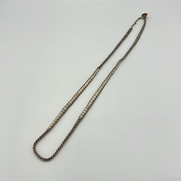 BEIGE NECKLACE or WRAP BRACELET - Picture 5 of 7